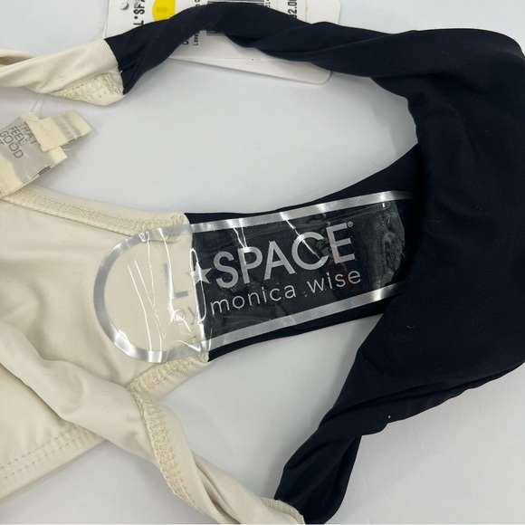 L Space Lovegood Bikini Bottom Classic in Black Cream Size S NEW - Picture 8 of 8